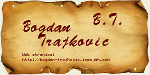 Bogdan Trajković vizit kartica